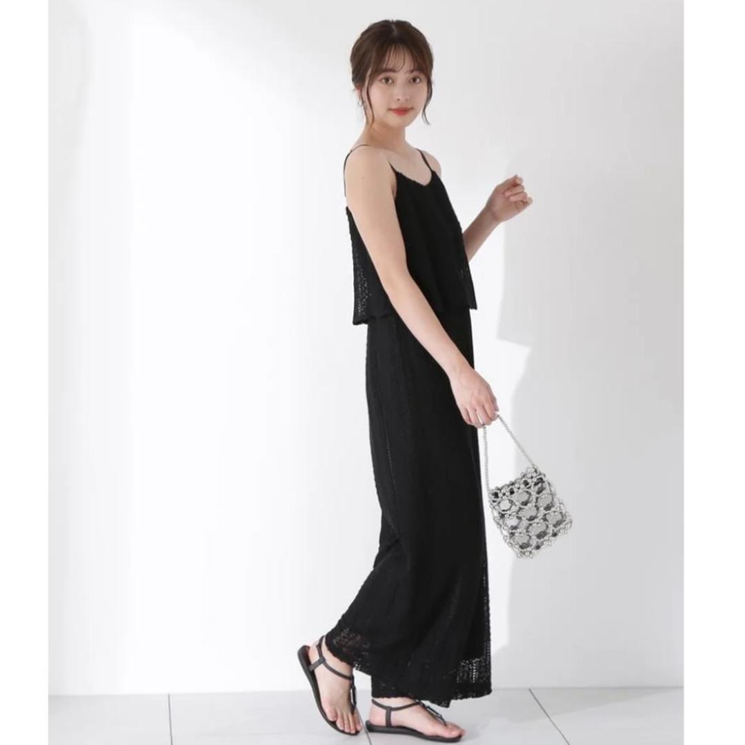 新品未使用　レースキャミロンパース