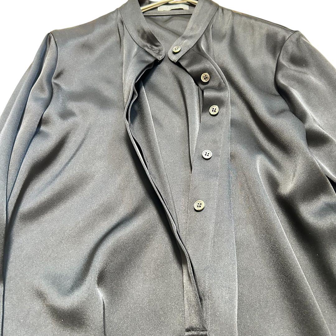 美品✨️theory luxe サテンシャツワンピース ウオッシャブル