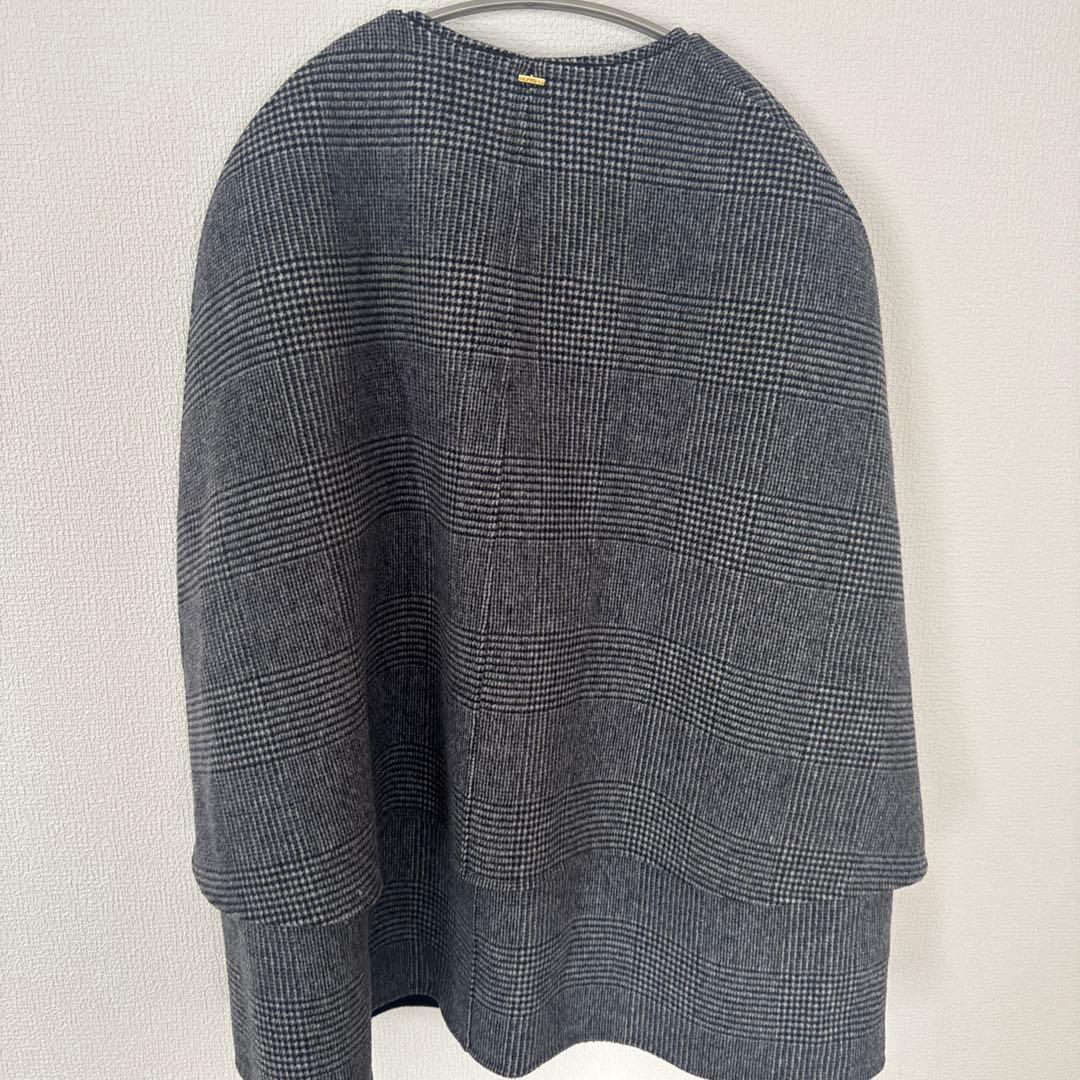 こーち　Drawer ケープコート　ポンチョ　グレンチェック