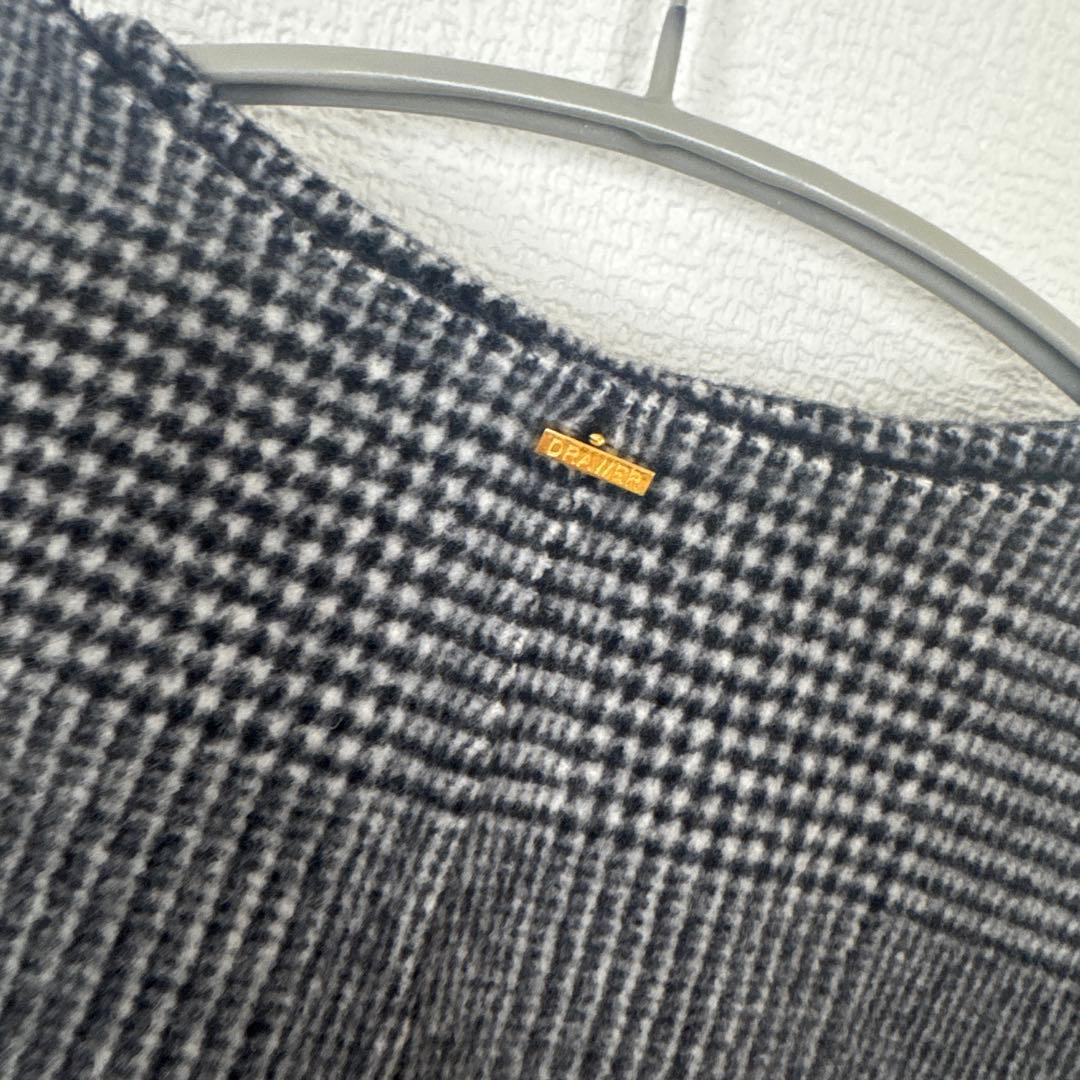 こーち　Drawer ケープコート　ポンチョ　グレンチェック