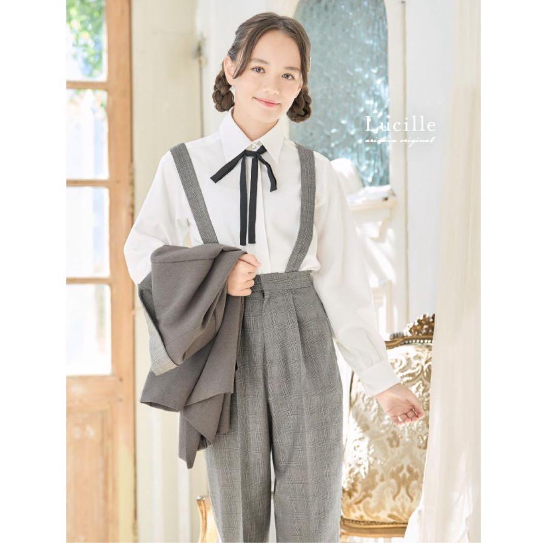 【1度のみ使用】アリサナ パンツスーツ 160cm ベージュ 卒業式 発表会