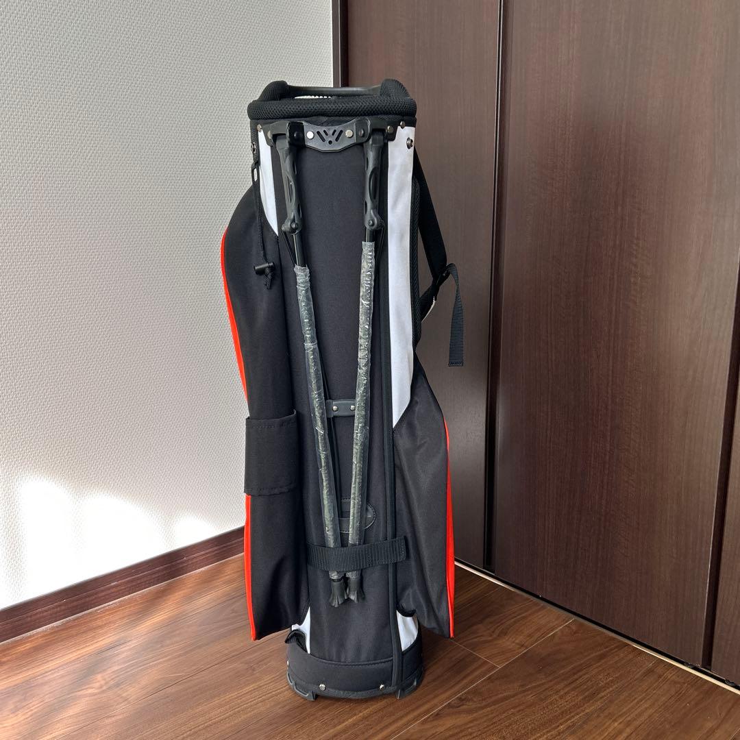 ‼️美品‼️デサント ゴルフ キャディバッグ スタンド式 オレンジ DQBVJJ04