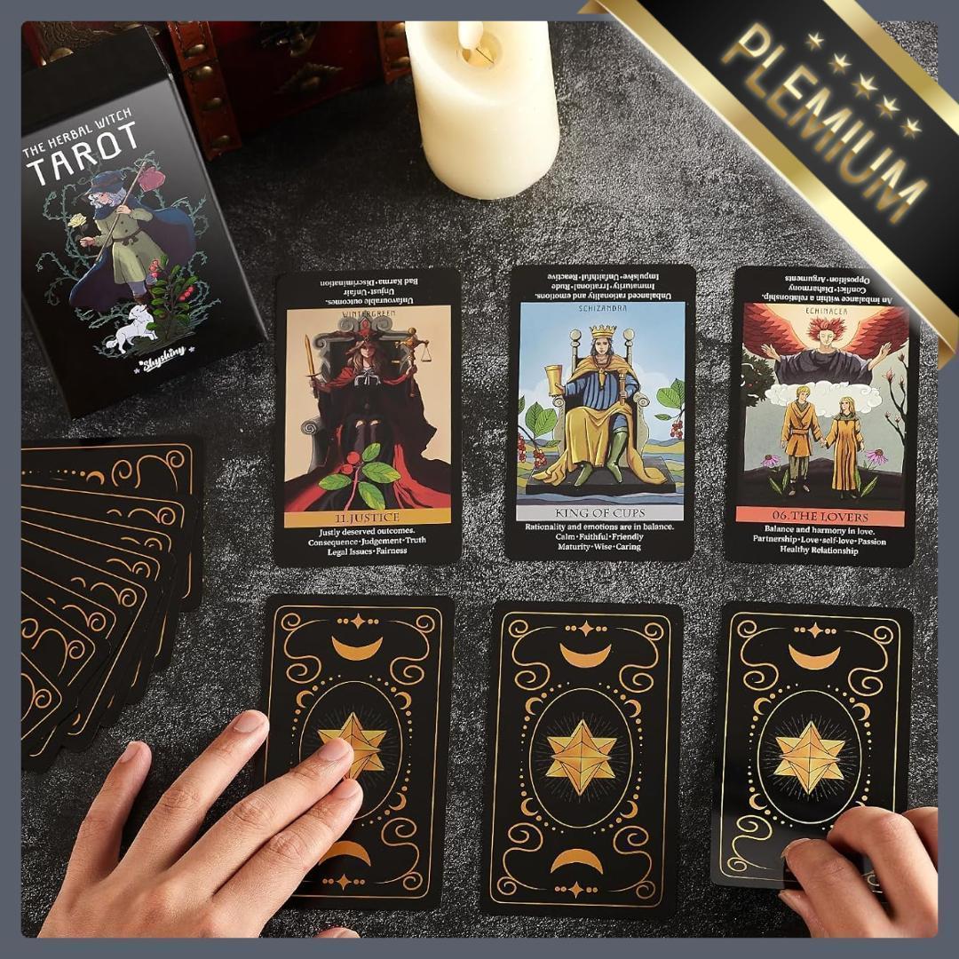 【正規品タロットカード】初心者にもおすすめキーワード付✨植物をテーマにしたデッキ