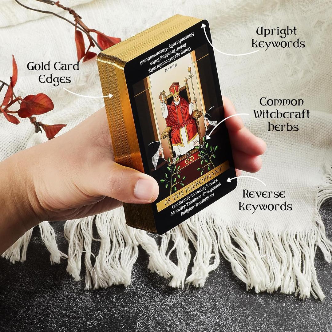 【正規品タロットカード】初心者にもおすすめキーワード付✨植物をテーマにしたデッキ