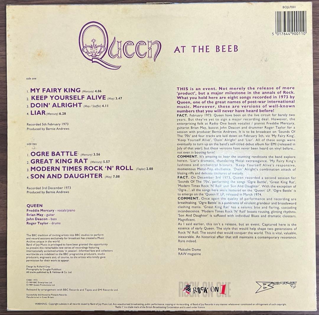 【LP/UK盤】Queen / At The Beeb