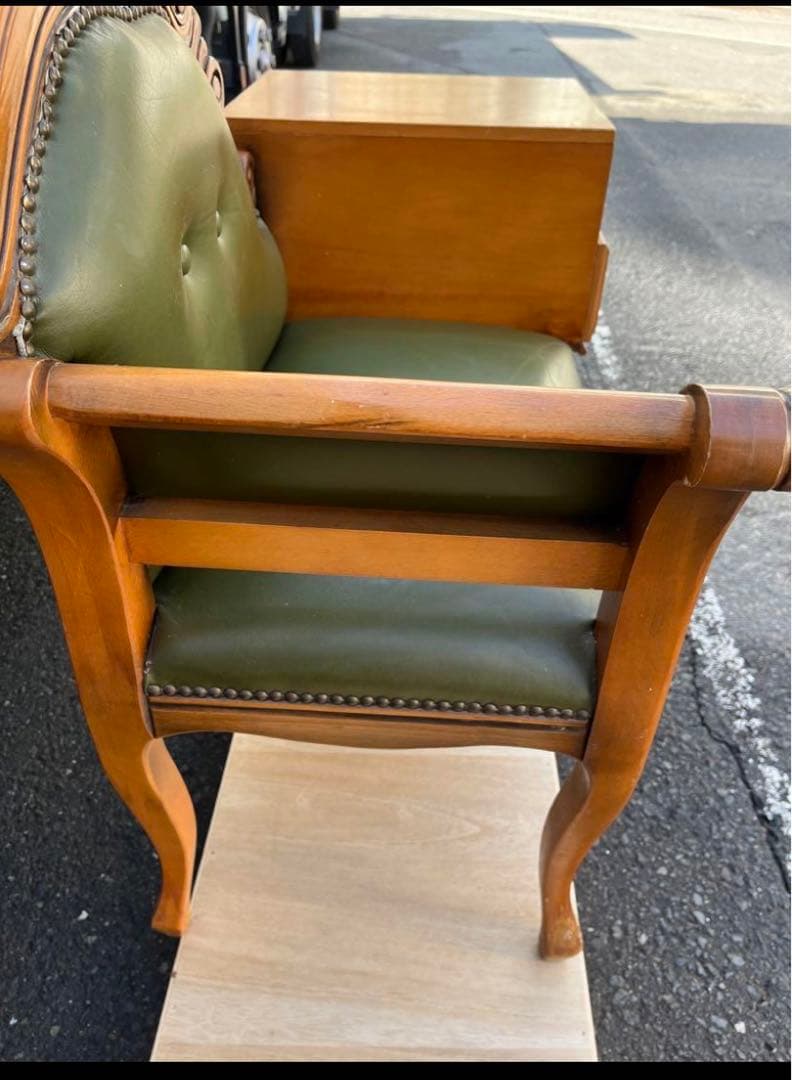 パ*げ様 イタリア　ロココ様式　テレフォンベンチ　猫脚