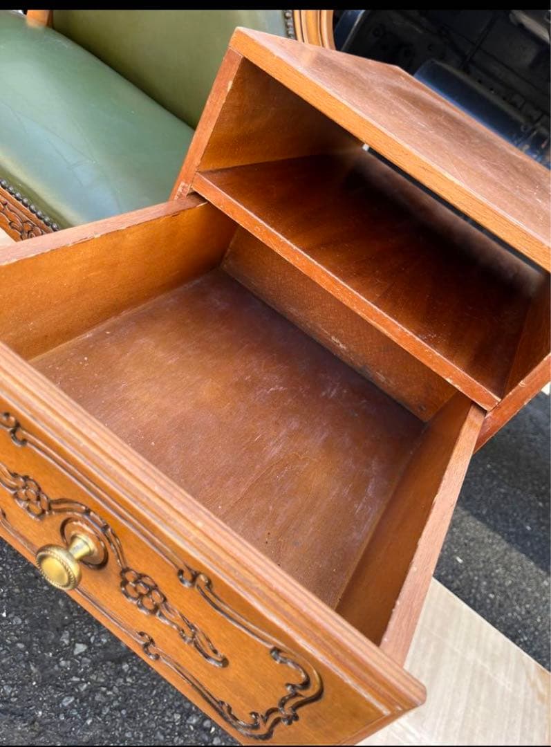 パ*げ様 イタリア　ロココ様式　テレフォンベンチ　猫脚