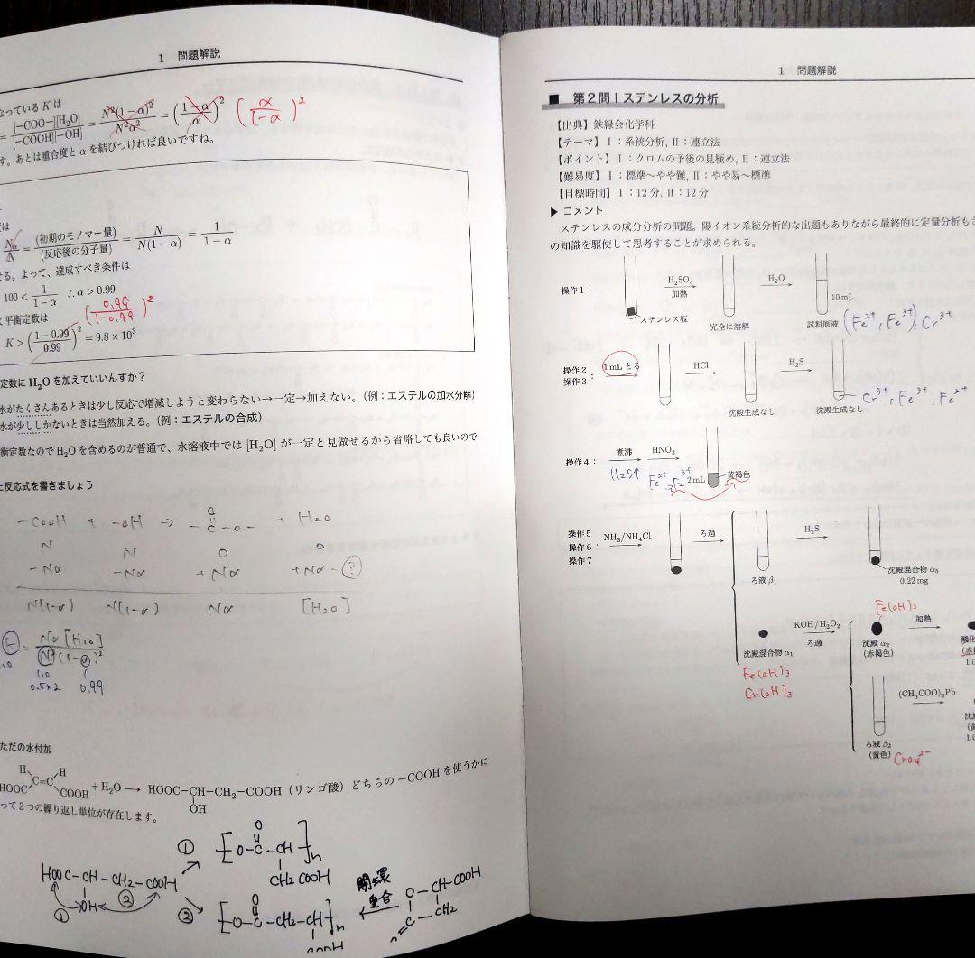 鉄緑会 2024年東大化学 〚直前講習〛全4日分