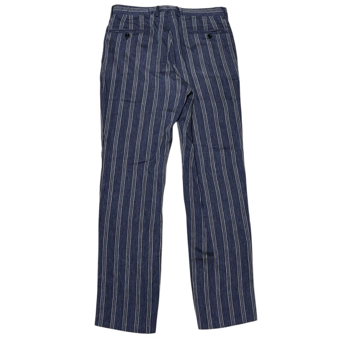 HERMES エルメス ストライプ ボトムス 50