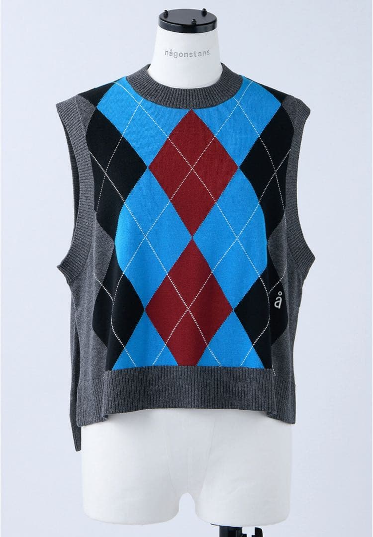 ミンク★ ナゴンスタンス spring argyle vest ベスト