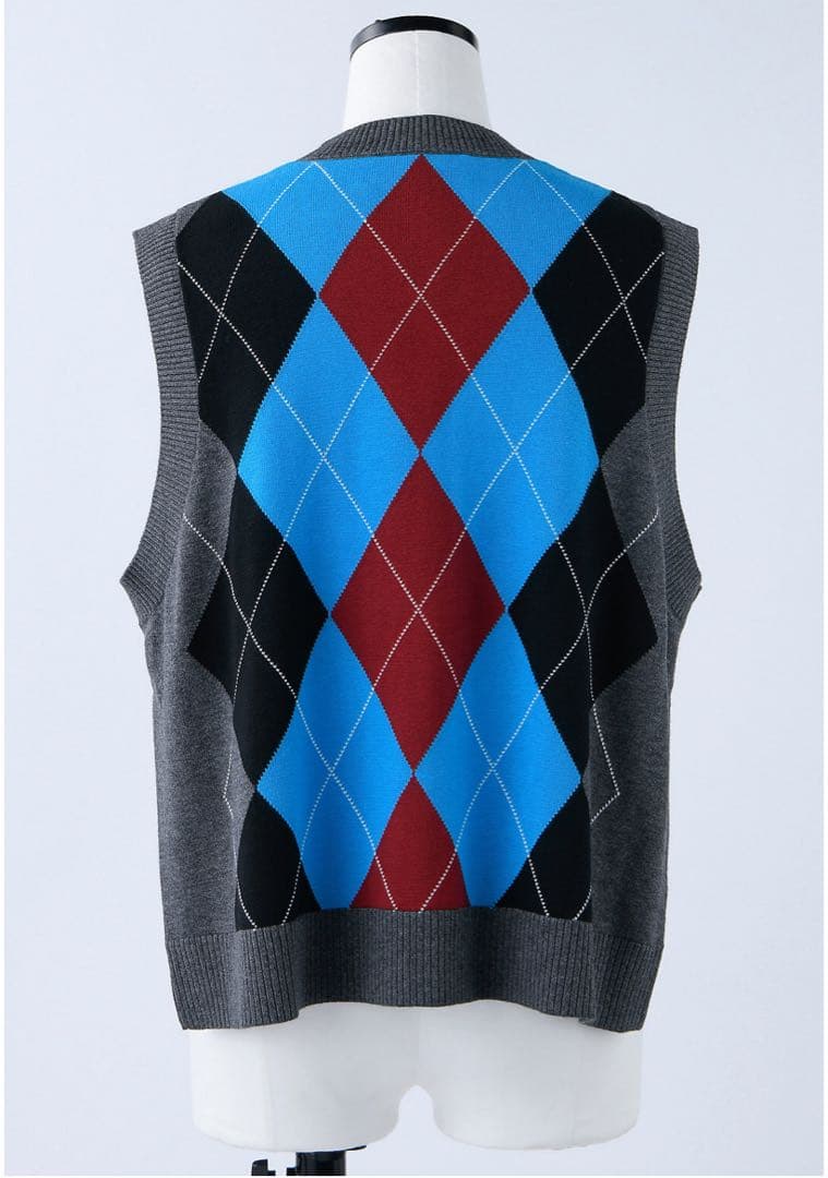 ミンク★ ナゴンスタンス spring argyle vest ベスト