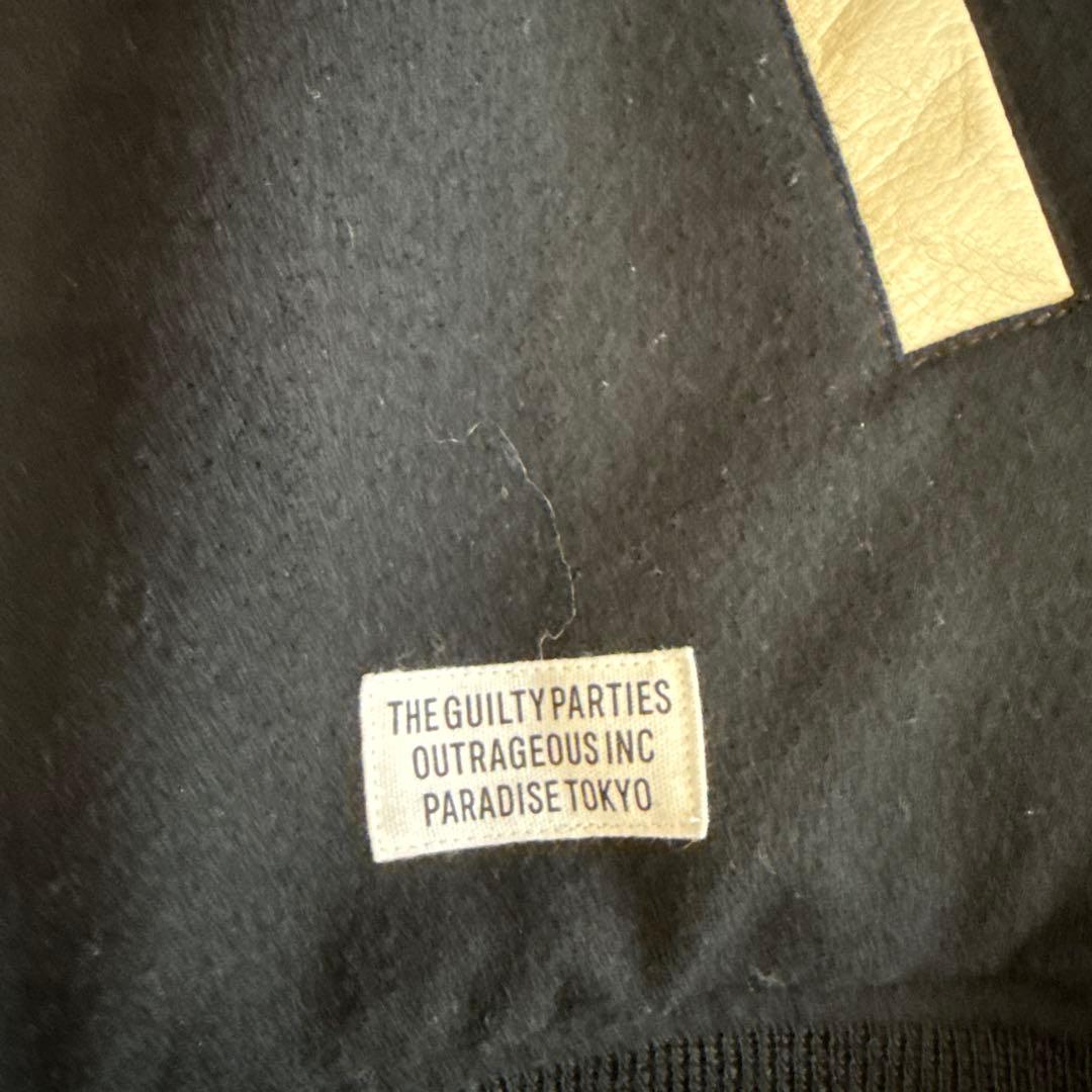 WACKO MARIA スタジャン 黒/白23SS-WMO-BL07-BK