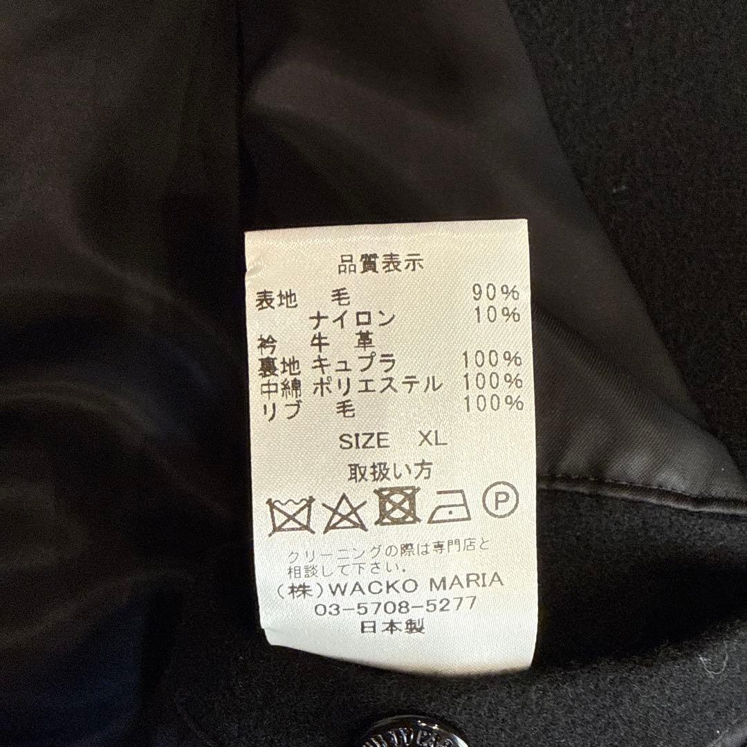 WACKO MARIA スタジャン 黒/白23SS-WMO-BL07-BK