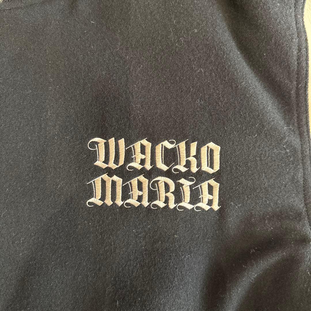 WACKO MARIA スタジャン 黒/白23SS-WMO-BL07-BK