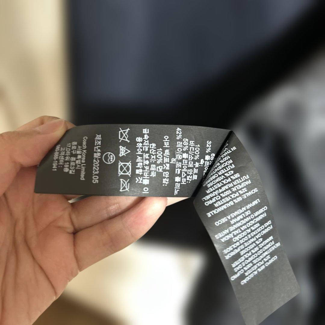 新品タグ付　コーチ　トレンチコート　ロングコート　　ネイビー　M