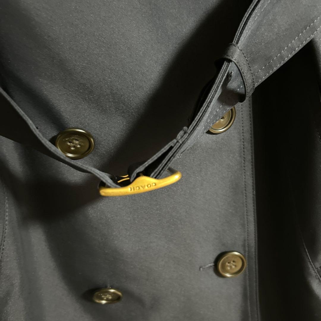 新品タグ付　コーチ　トレンチコート　ロングコート　　ネイビー　M