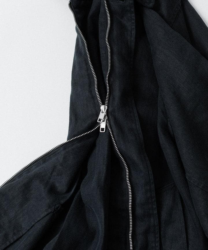 stein『HEAVY LINEN HERRINGBONE ZIPJACKET』