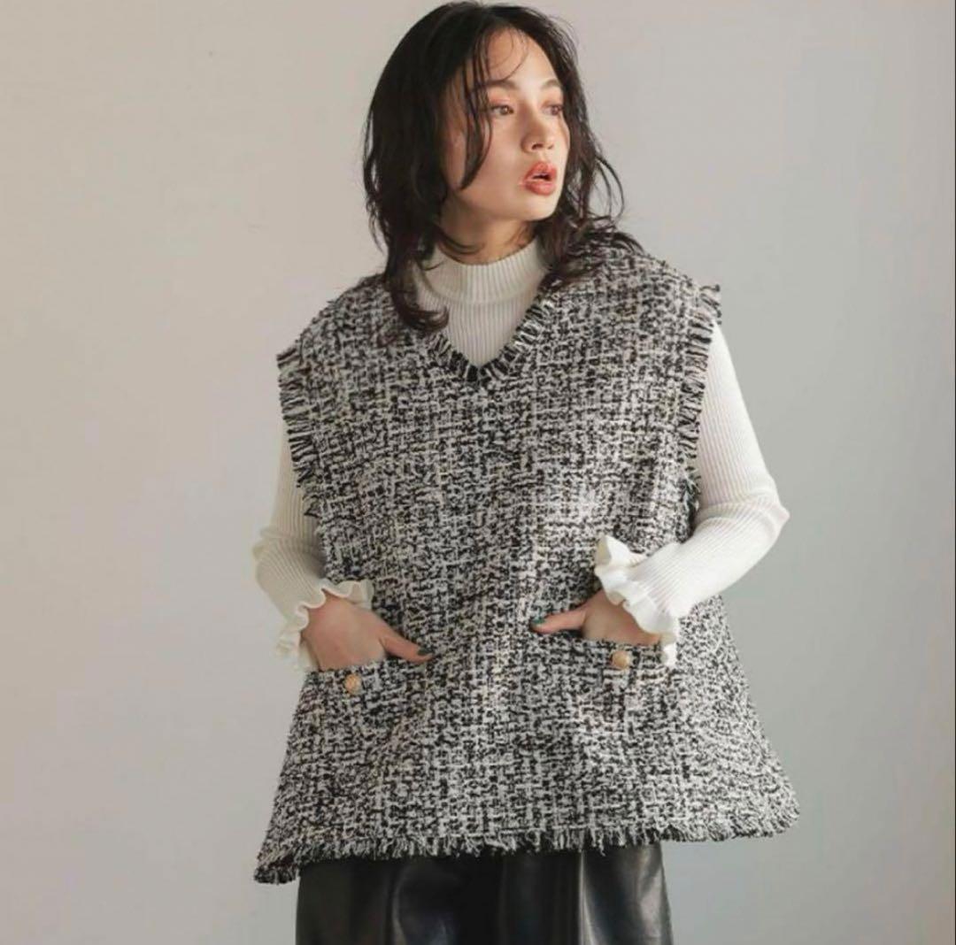 Donoban ドノバン　フレアツイードベスト