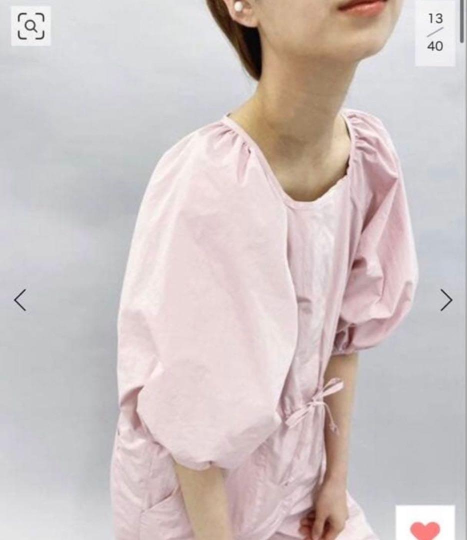 週末SALE❗️editforlulu ピンク タフタオールインワン