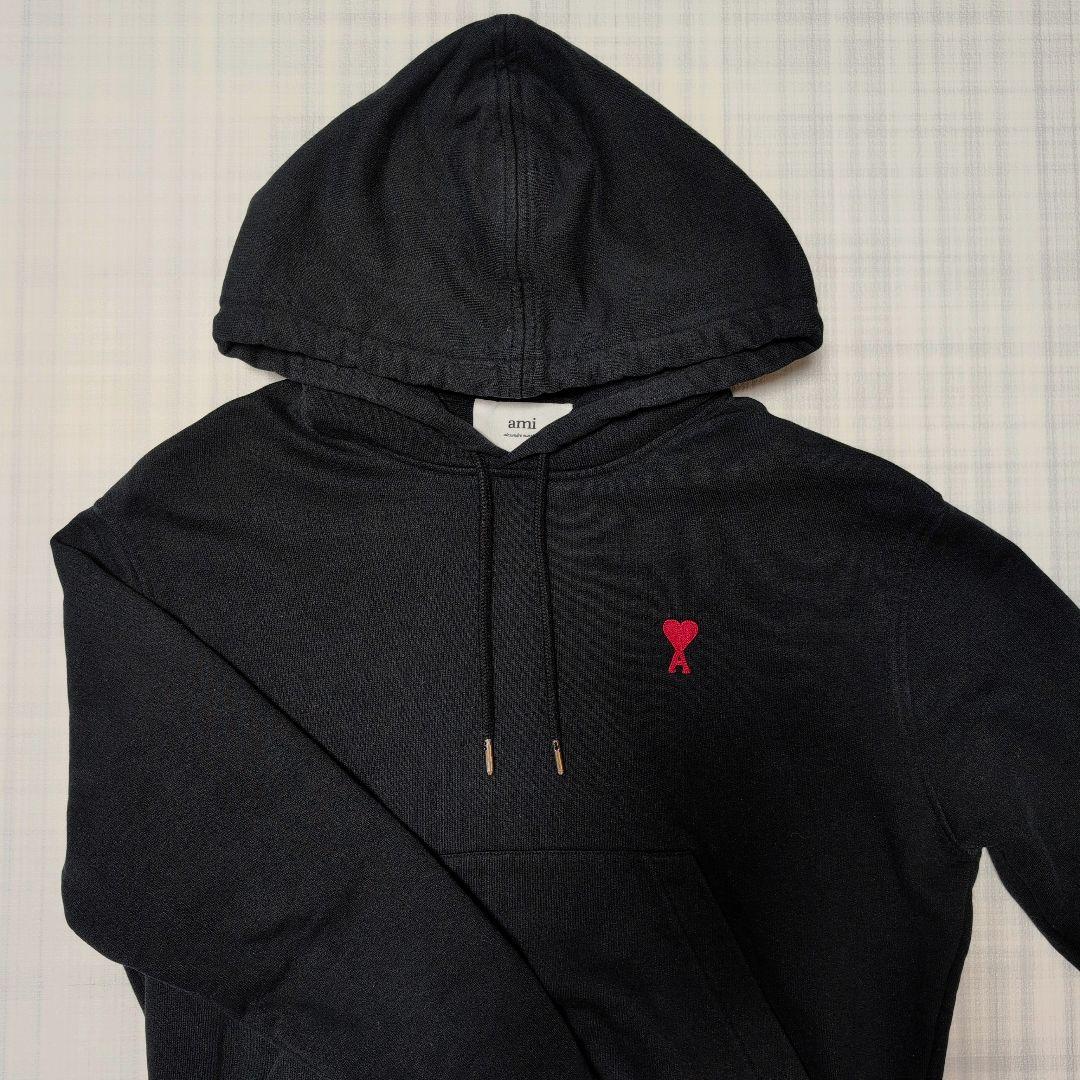 ​【国内正規品】Ami Paris アミパリス パーカー 黒 XXS 美品