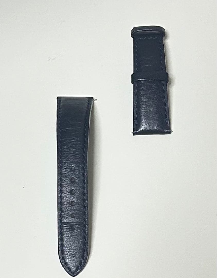 カミーユフォルネ 腕時計ベルト カーフ ネイビー 20/16