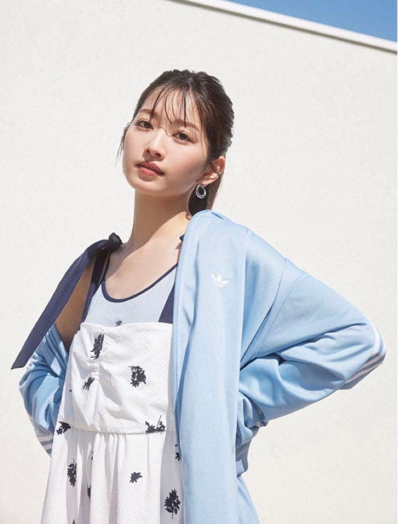 SサイズSNIDELスナイデルadidasトラックジャケットベッケンバウアー水色