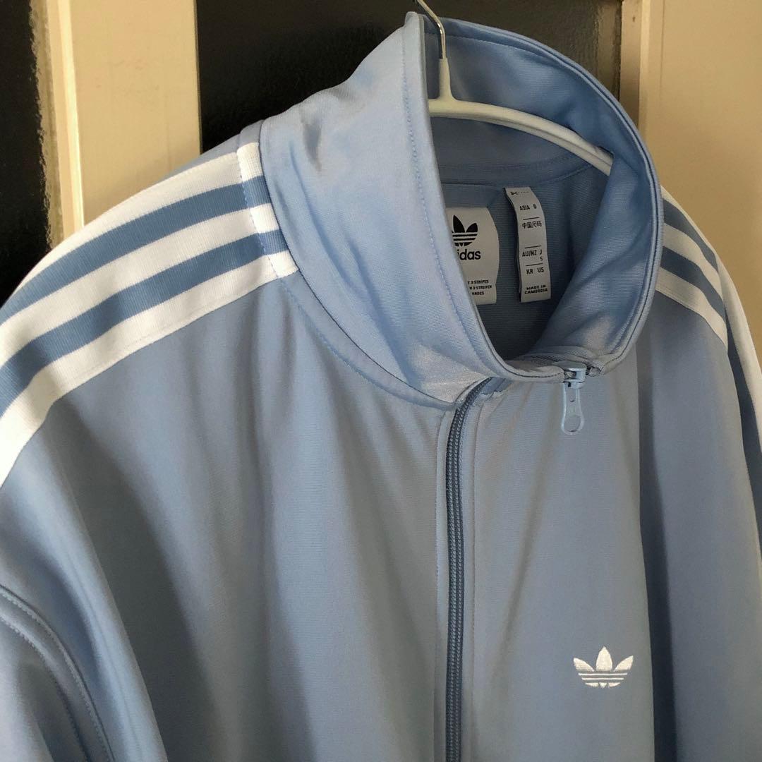 SサイズSNIDELスナイデルadidasトラックジャケットベッケンバウアー水色
