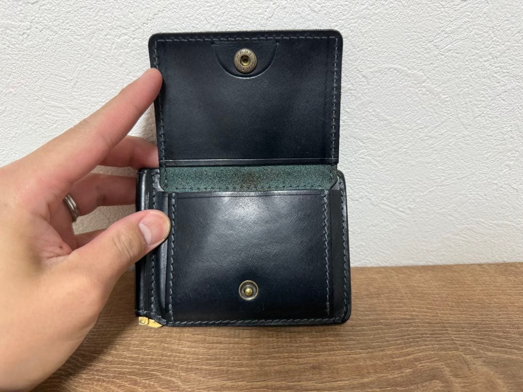 Rotar ローター　二つ折りショートウォレット　マネークリップ