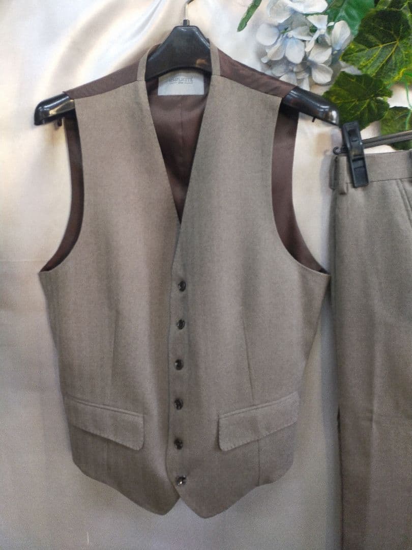 超美品SIMPLICITE × MERINOS DARLES スリーピース 46