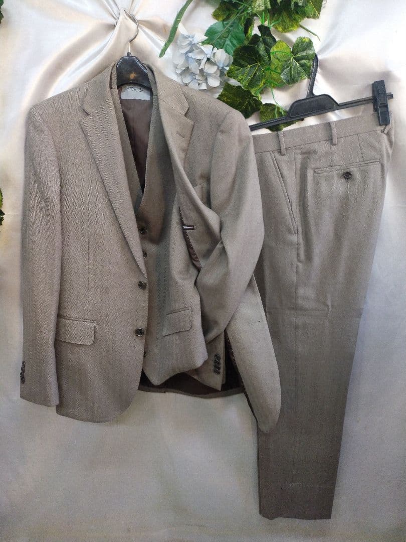 超美品SIMPLICITE × MERINOS DARLES スリーピース 46