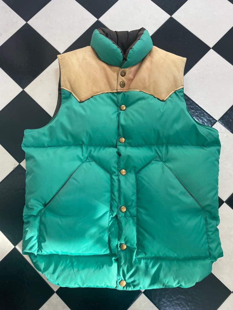 beams別注　ロッキーマウンテン　ダウンベスト　サイズ38 グリーン