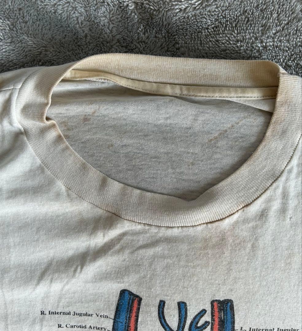 90s アナトミカル 臓器 人体 アートTシャツ シングルステッチ