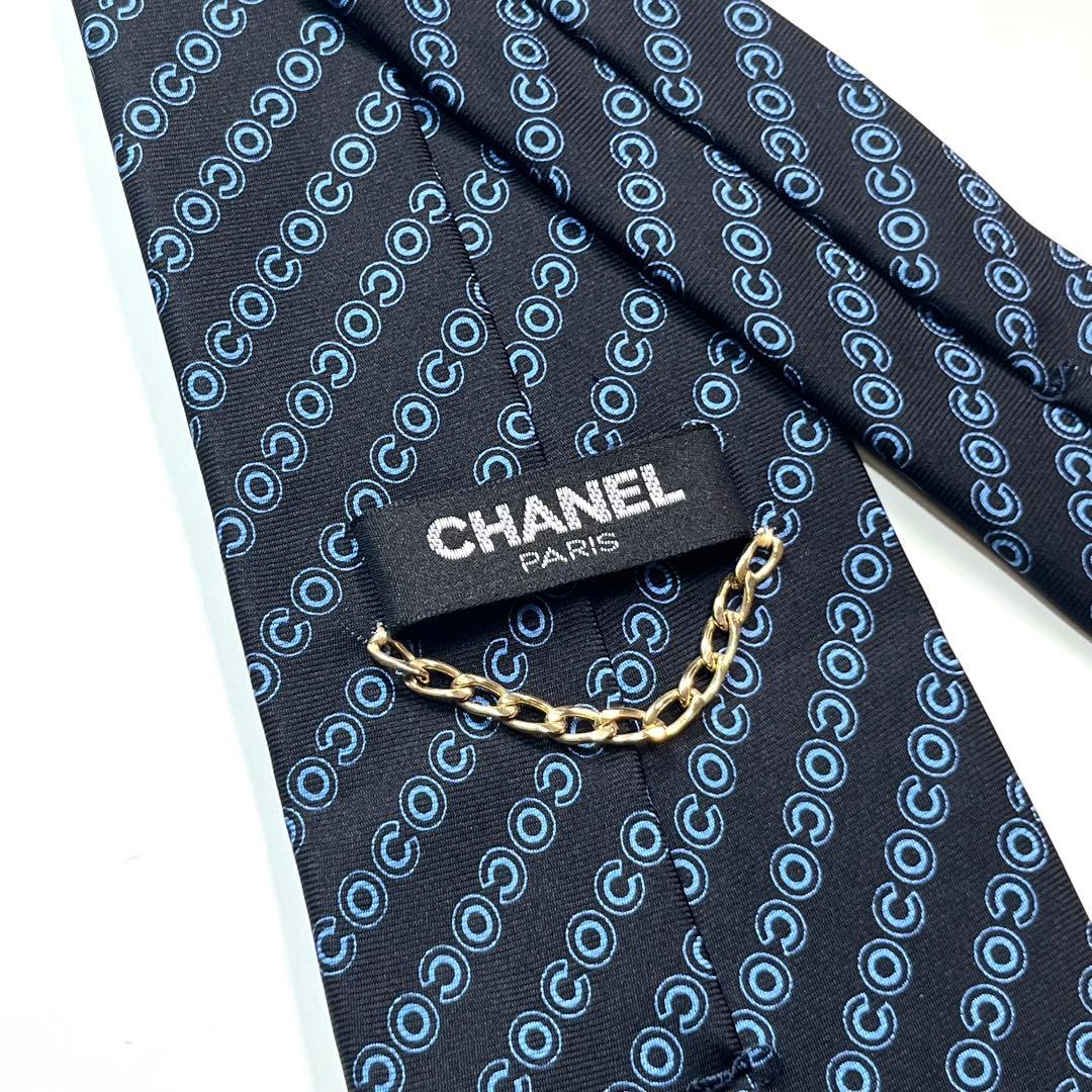 希少✨極美品✨ CHANEL シャネル　ネクタイ　COCO 高級シルク