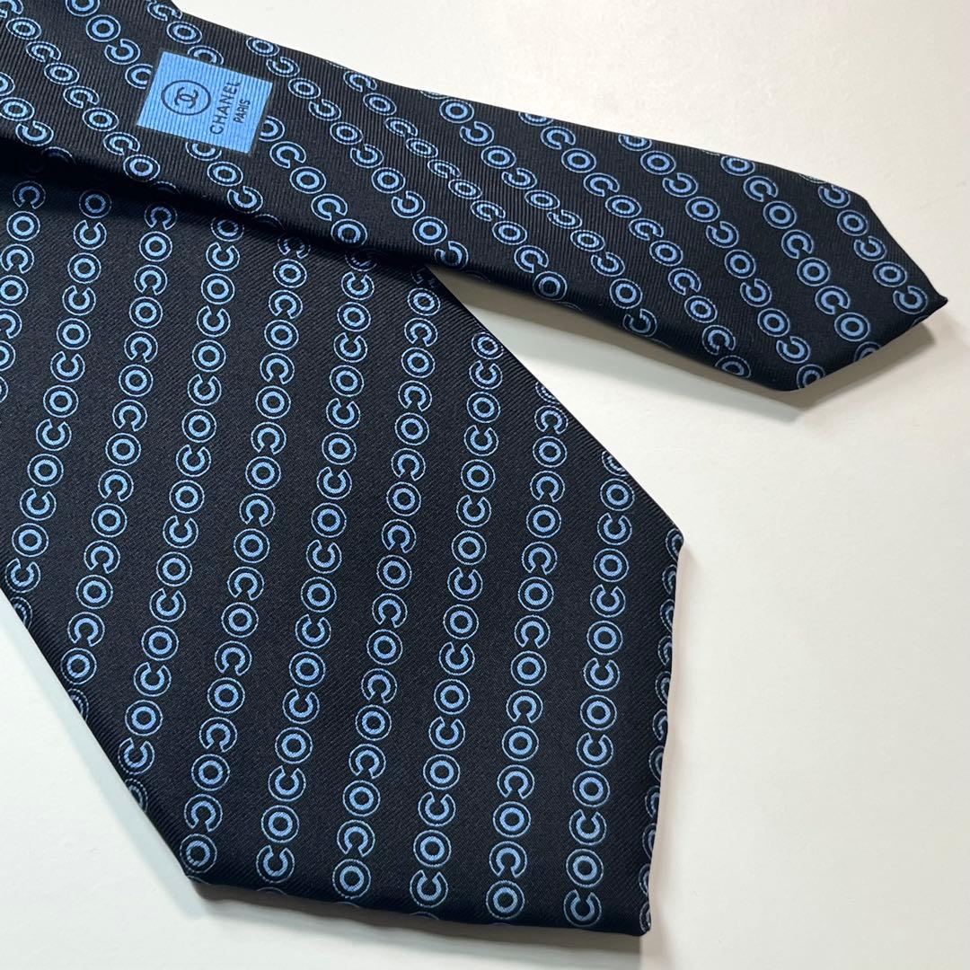 希少✨極美品✨ CHANEL シャネル　ネクタイ　COCO 高級シルク