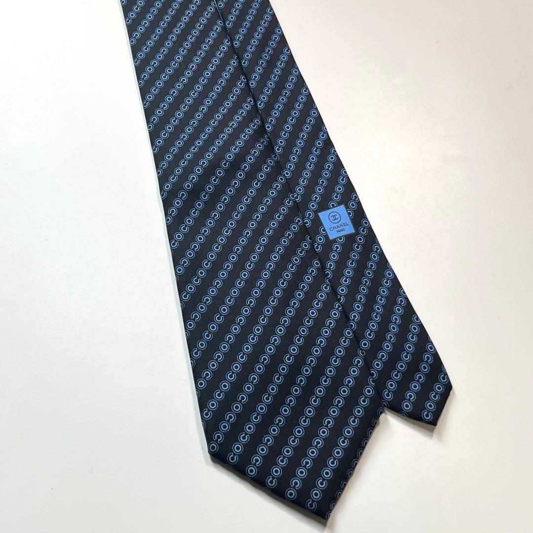希少✨極美品✨ CHANEL シャネル　ネクタイ　COCO 高級シルク