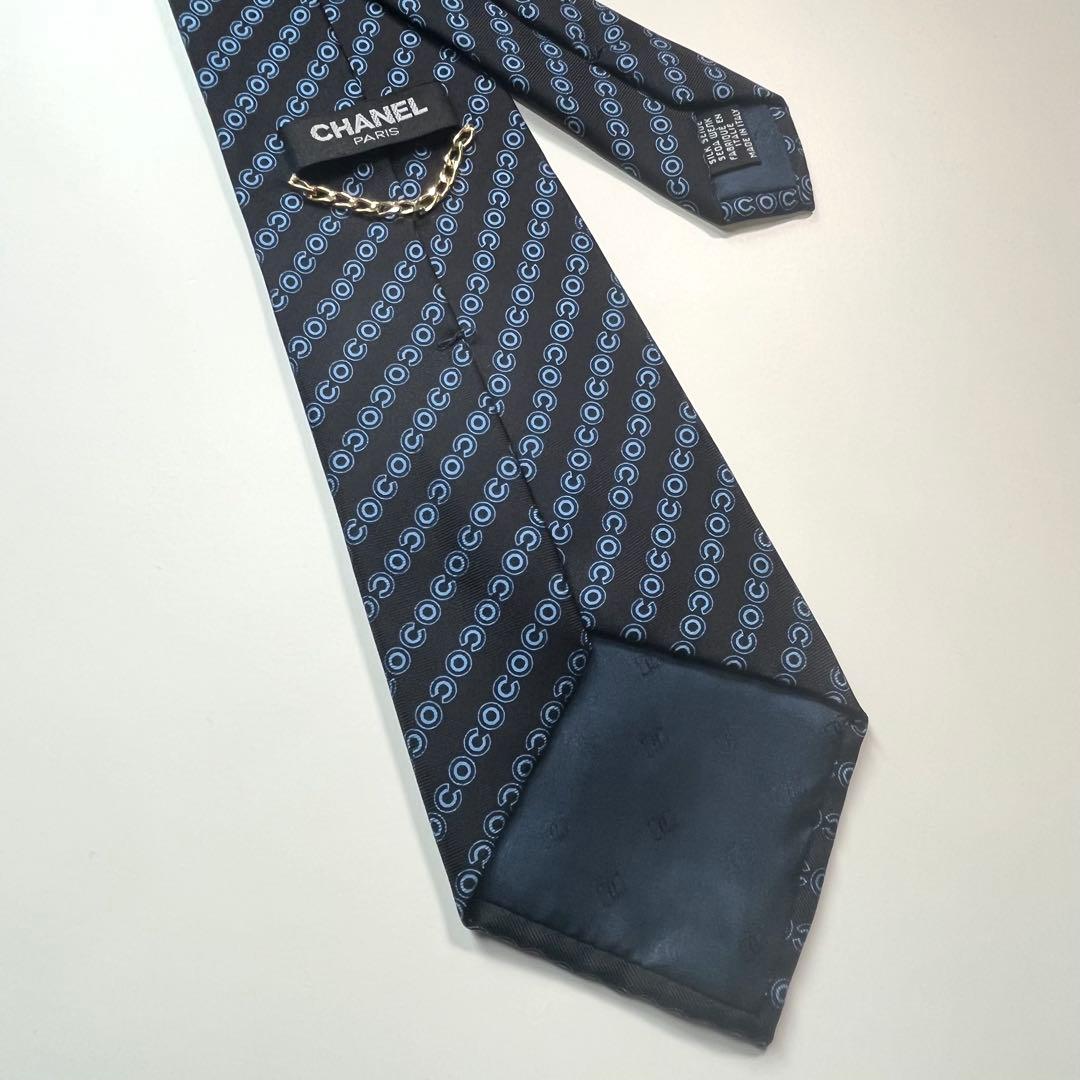 希少✨極美品✨ CHANEL シャネル　ネクタイ　COCO 高級シルク