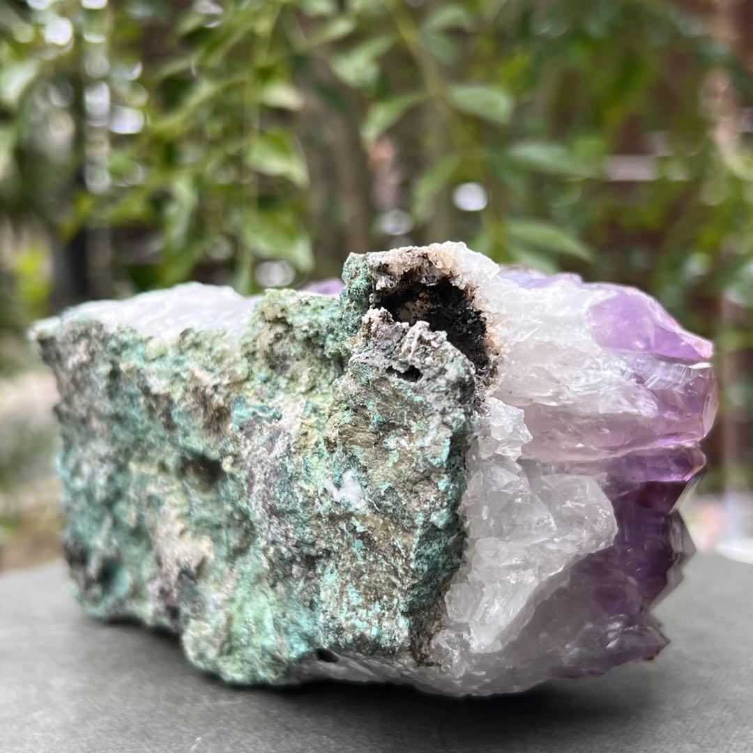 ✳️超希少‼️紫水晶とレッドの煌めき✨レッドファントム アメジストクラスター 天然石