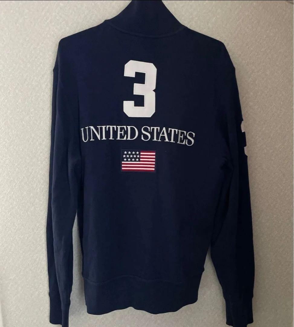ポロ ラルフローレン トラックジャケット USA ネイビー M