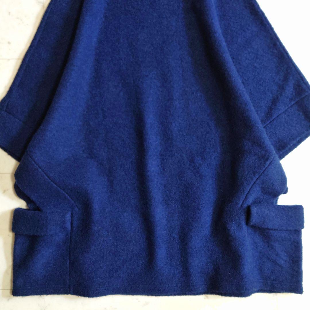 極美品♪サイズ3・L 22AW グラウンドワイ ウール ハイネックケープ