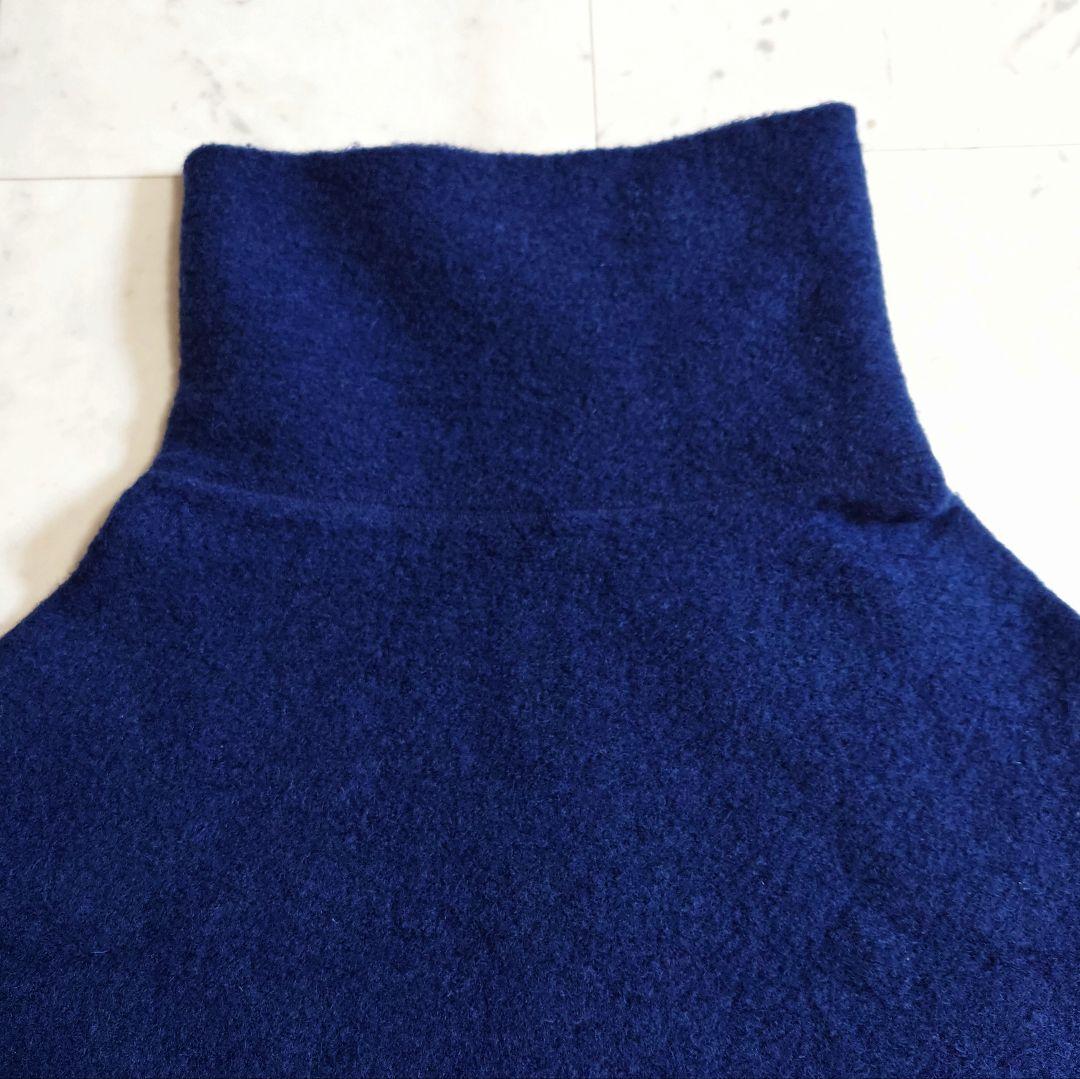 極美品♪サイズ3・L 22AW グラウンドワイ ウール ハイネックケープ