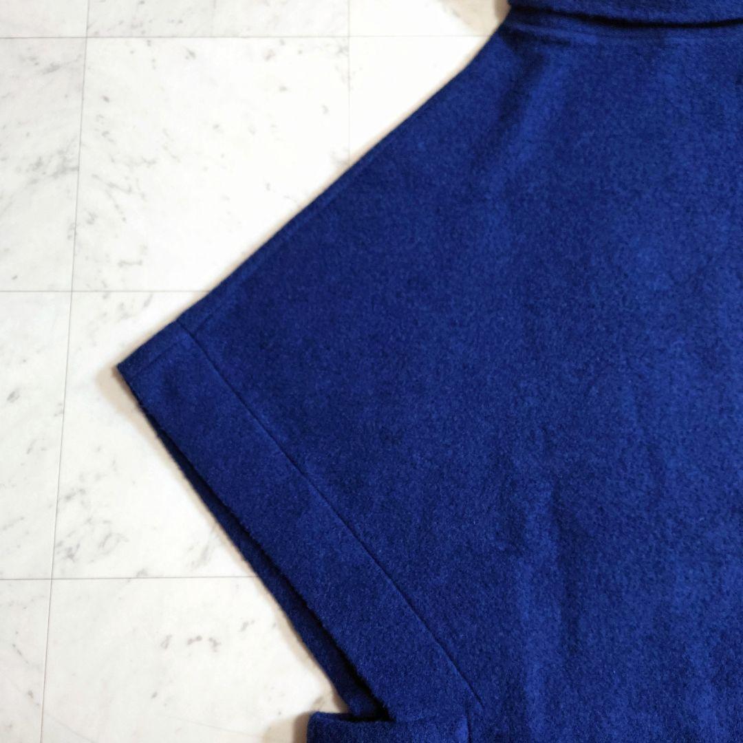 極美品♪サイズ3・L 22AW グラウンドワイ ウール ハイネックケープ