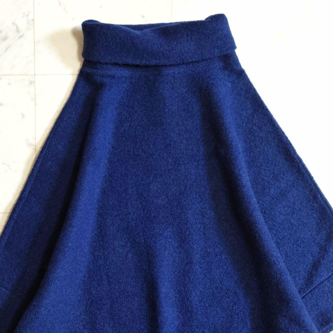極美品♪サイズ3・L 22AW グラウンドワイ ウール ハイネックケープ