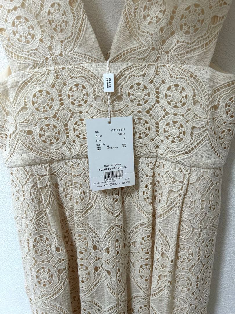 新品タグ付きクラネCHEMICAL LACE SALOPETTEE PANTS