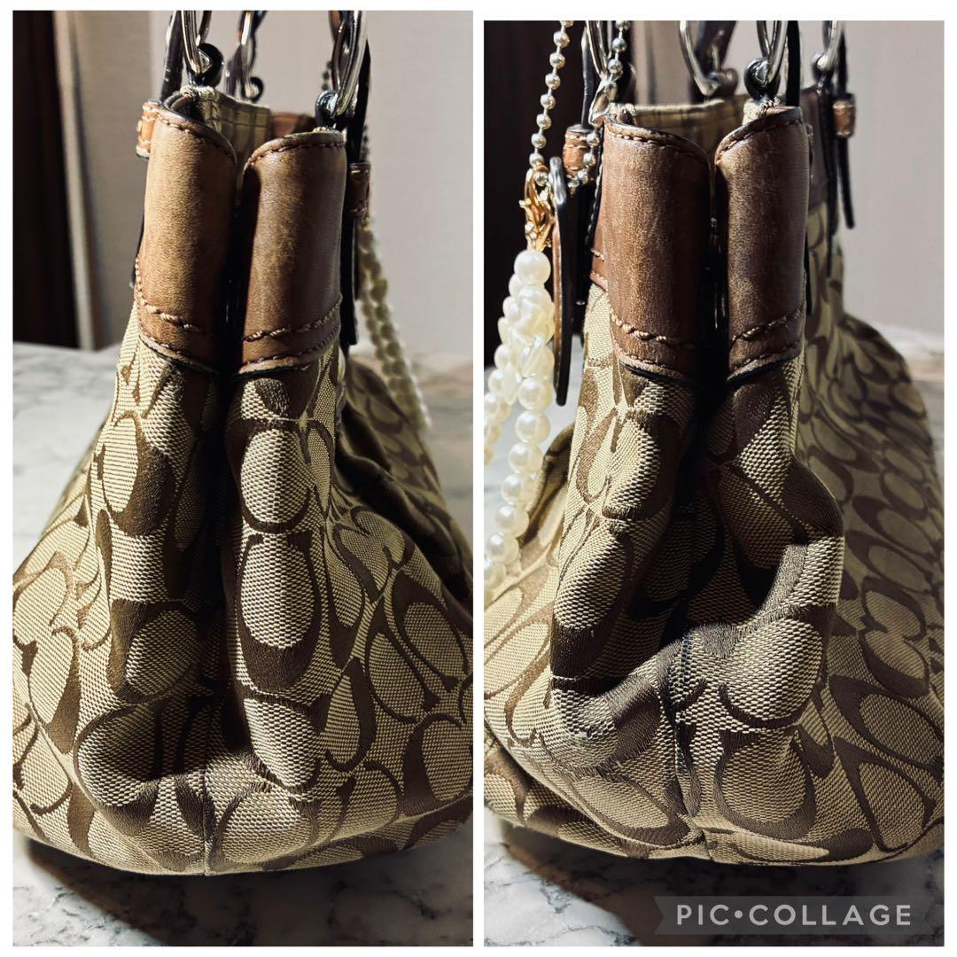 バッグ Coach large brown Soho Y2K signature