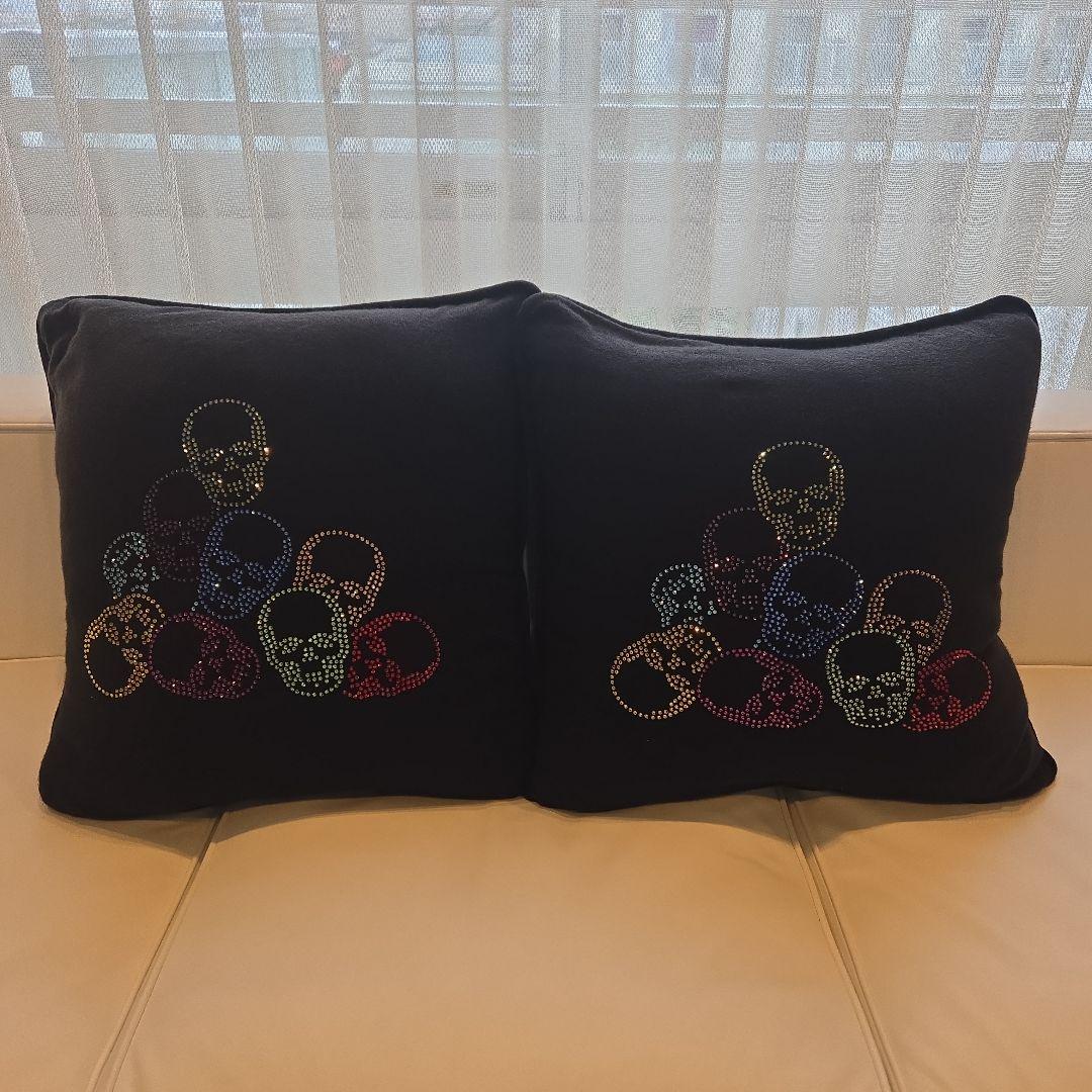 ルシアンペラフィネ マウンテンスカル マルチスワロ カシミヤ クッション 激レア