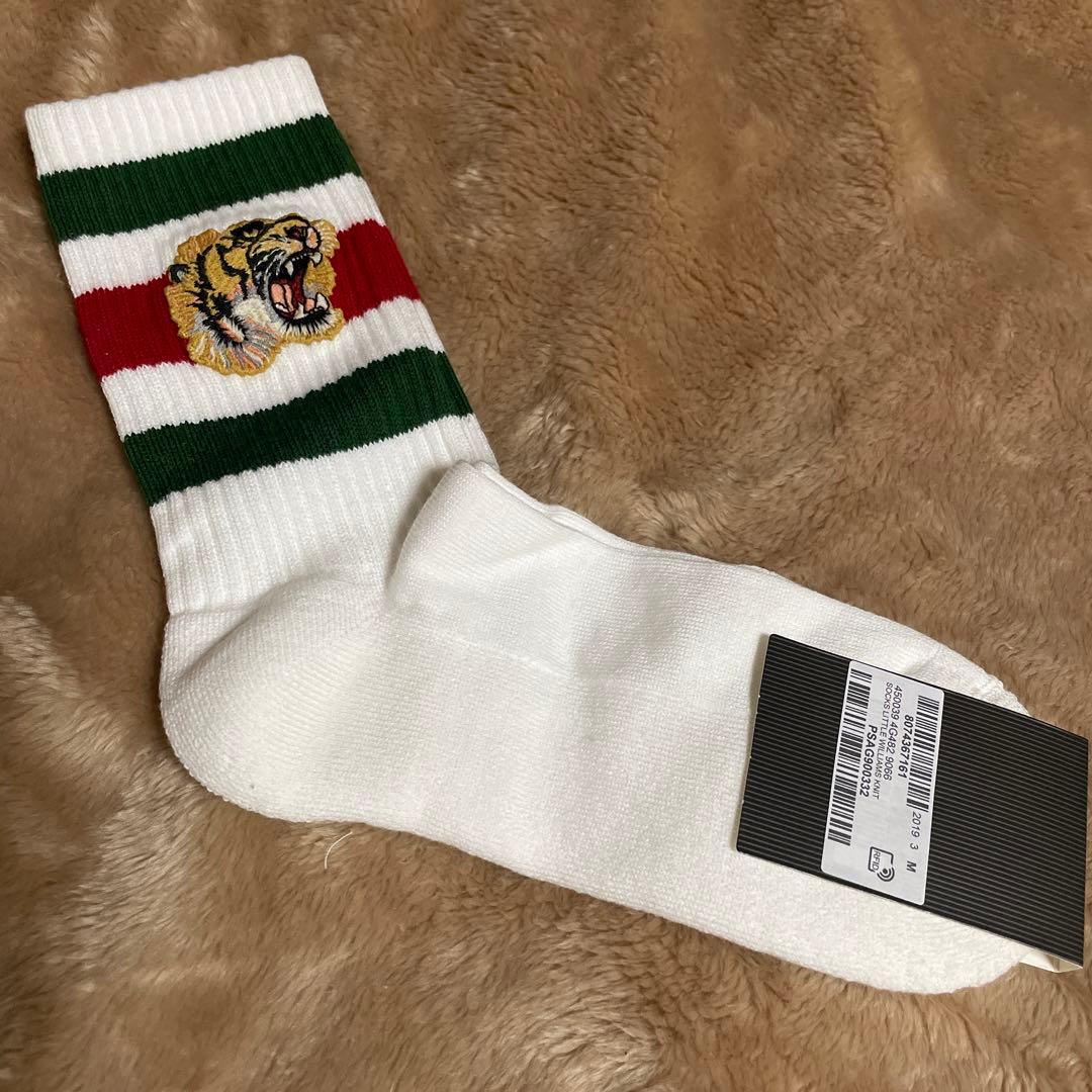 【新品未使用品タグ付き】GUCCI グッチ 靴下 ソックス 虎 M
