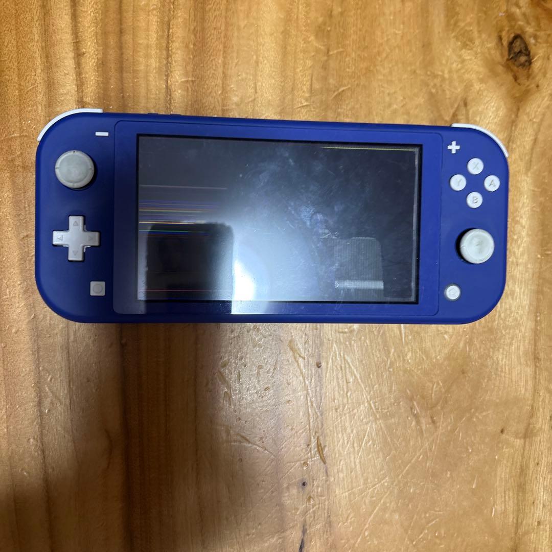 Nintendo Switch Lite ブルー ジャンク品画面液晶割れ