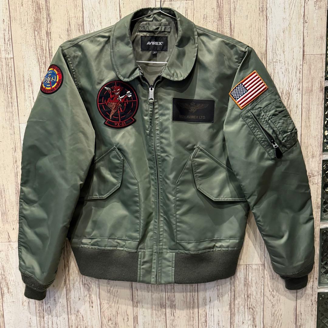 美品【AVIREX】フライトジャケット CWU-36/P トップガン L