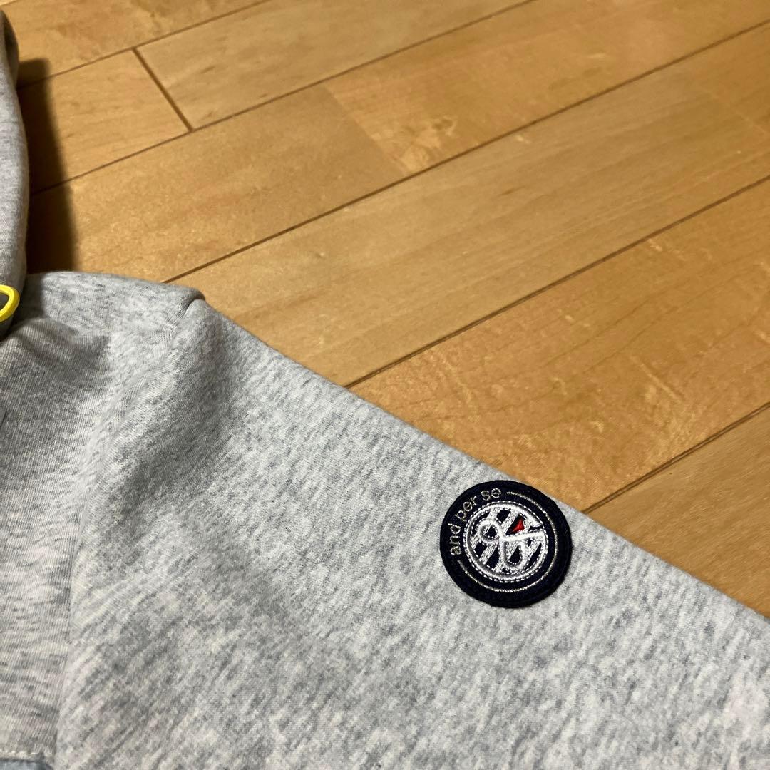 and per se フード付きジャケット グレー　M