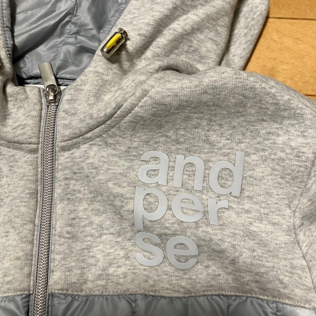 and per se フード付きジャケット グレー　M